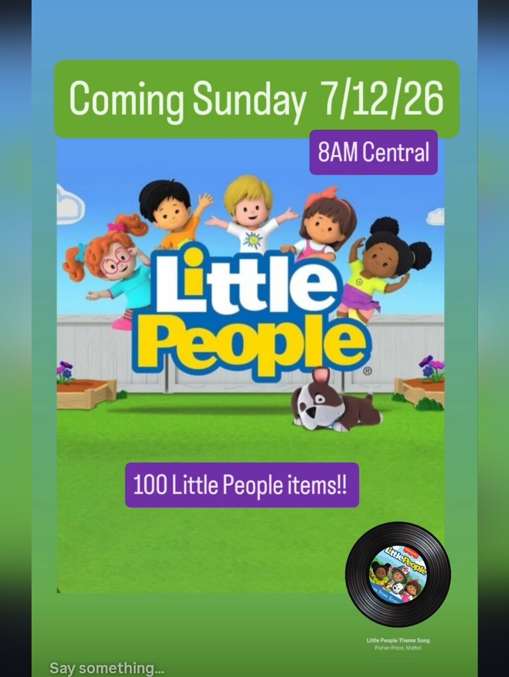 Fisher-Price Little People Show!! 7/12 8AM Central